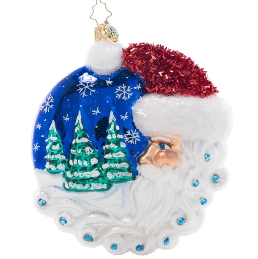 Blown Glass^Christopher Radko Cr, Christmas Village Santa, 1021562, Radko