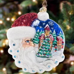 Santas^Christopher Radko Cr, Christmas Village Santa, 1021562, Radko