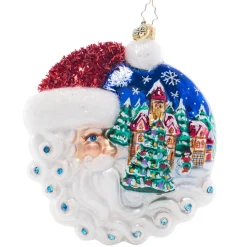 Santas^Christopher Radko Cr, Christmas Village Santa, 1021562, Radko