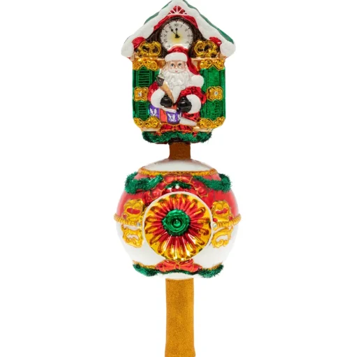 Glass^Christopher Radko Cr, Claus On The Clock, 1020111,