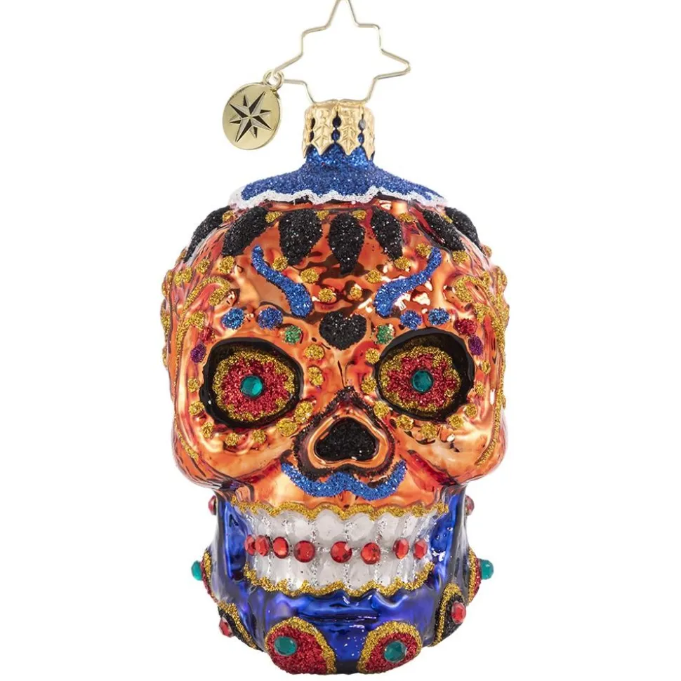 Christopher Radko Cr, Colorful Calavera Gem, 1020664, Hot