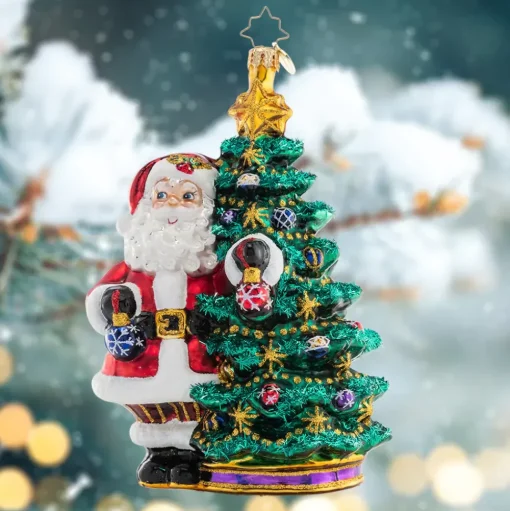Santas^Christopher Radko Cr, Deck The Halls Santa, 1021360, Radko