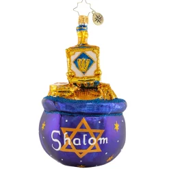 Blown Glass^Christopher Radko Cr, Dreidel Jackpot, 1020887,