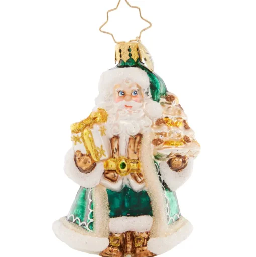 Santas^Christopher Radko Cr, Emerald City Santa Gem, 1021422, Radko, Gem
