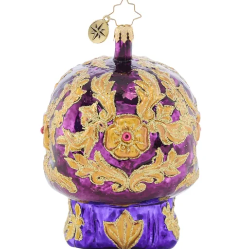 Halloween/Witches^Christopher Radko Cr, Festive Filigree Calavera, 1021667, Radko