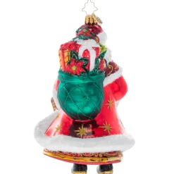 Santas^Christopher Radko Cr, Festive Florals Santa, 1020963, Radko