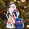 Santas^Christopher Radko Cr, Floral Folk Santa, 1021441, Radko