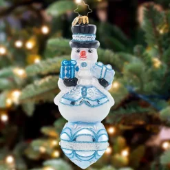 Blown Glass^Christopher Radko Cr, Frosty Snow Fellow, 1021440, Radko