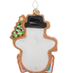 Blown Glass^Christopher Radko Cr, Gingerbread Snowman, 1021108, Radko