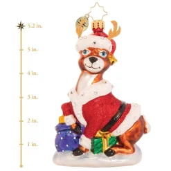 Blown Glass^Christopher Radko Cr, Going Stag This Christmas, 1020601,