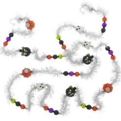Garlands (Tree)^Christopher Radko Cr, Halloween 1 Count 7' Tinsel Garland, 4028054, Radko