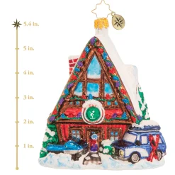 Blown Glass^Christopher Radko Cr, Hillside For The Holidays, 1020543,