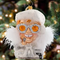 Blown Glass^Christopher Radko Cr, Holiday " Star" , 1021645, Radko, Elton John
