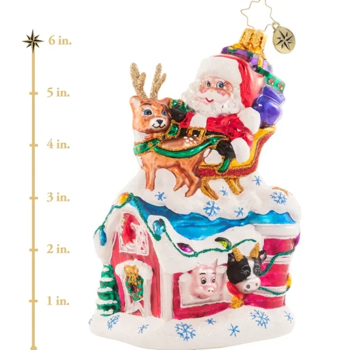 Stocking / Skirt^Christopher Radko Cr, Holiday Charm At The Farm, 1020623,