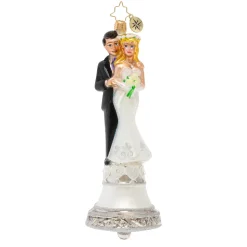 Blown Glass^Christopher Radko Cr, I Do! Wedding, 1020429,