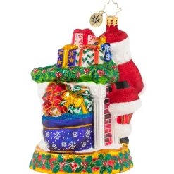 Santas^Christopher Radko Cr, Masterpiece By The Mantle, 1020902,
