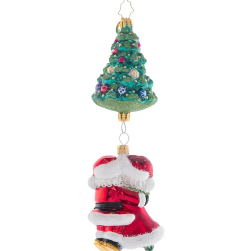 Blown Glass^Christopher Radko Cr, Meet Me Under The Tree, 1021567, Radko