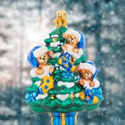 Christopher Radko^Christopher Radko Cr, Merry Christmas Baby! Blue, 1021589, Radko