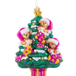 Blown Glass^Christopher Radko Cr, Merry Christmas Baby! Pink, 1021590, Radko