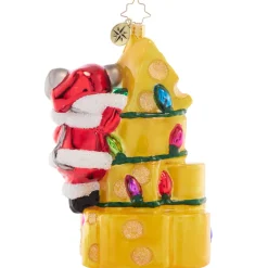 Christopher Radko^Christopher Radko Cr, Merry Mouse Cheese Tree, 1021573, Radko