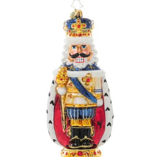 Blown Glass^Christopher Radko Cr, Nutcracking Royalty, 1021101, Radko