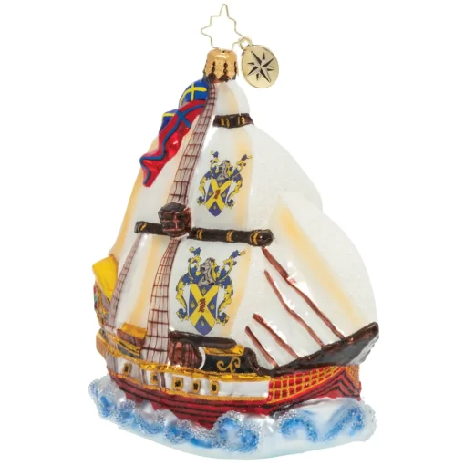 Blown Glass^Christopher Radko Cr, On The High Seas, 1020113,