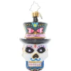 Blown Glass^Christopher Radko Cr, One Dapper Calavera Gem, 1021050,