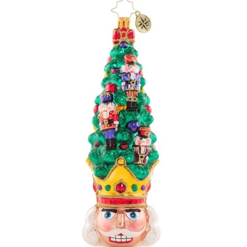Blown Glass^Christopher Radko Cr, One Spruced Up Nutcracker, 1020747,