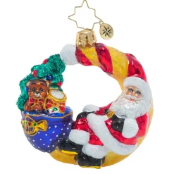 Santas^Christopher Radko Cr, Over The Moon For Christmas Gem, 1020970, Radko