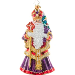 Santas^Christopher Radko Cr, Patron Saint Of Christmas, 1021069, Radko