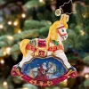 Glass^Christopher Radko Cr, Resplendent Rocking Horse Gem, 1021407, Radko, Gem