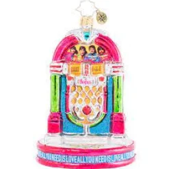 Blown Glass^Christopher Radko Cr, Rocking Beatles Juke Box, 1020930,
