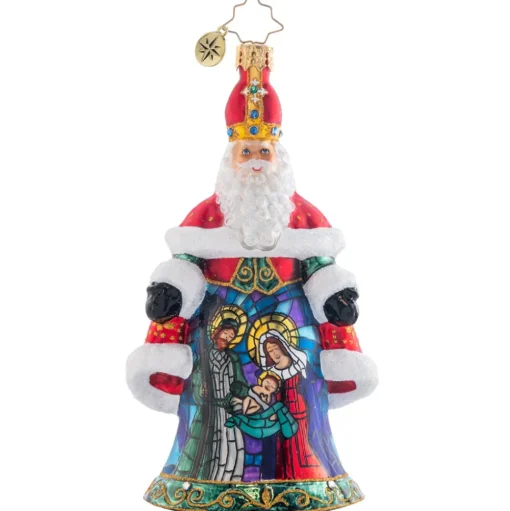 Santas^Christopher Radko Cr, Sacred Scene Saint Nicholas, 1021511, Radko