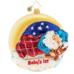 Santas^Christopher Radko Cr, Santa's First Snooze, 1020412,