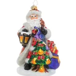 Glass^Christopher Radko Cr, Santa's Pear Tree, 1021244, Radko
