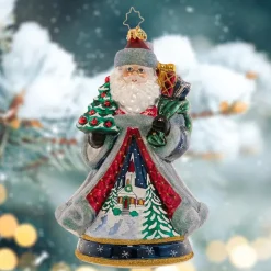 Christopher Radko Cr, Santa's Snowy Scene, 1021363, Radko Hot