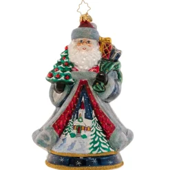 Christopher Radko Cr, Santa's Snowy Scene, 1021363, Radko Hot