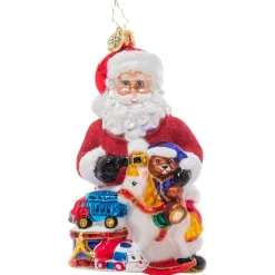Glass^Christopher Radko Cr, Santa's Ton Of Toys, 1021069, Radko