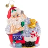 Santas^Christopher Radko Cr, Scrub-A-Dub In The Tub, 1020889,