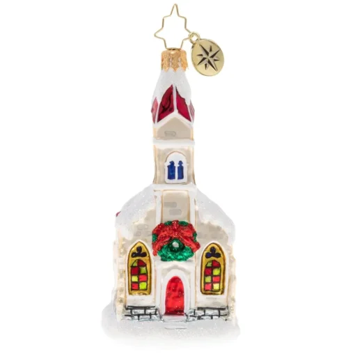 Christopher Radko Cr, Snow Dusted Chapel, 1020367, Clearance