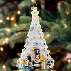 Nutcrackers/Smokers^Christopher Radko Cr, Sparkling Winter Spruce, 1021645, Radko