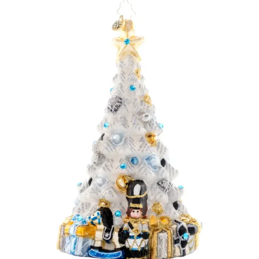 Nutcrackers/Smokers^Christopher Radko Cr, Sparkling Winter Spruce, 1021645, Radko