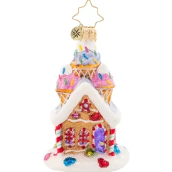 Christopher Radko^Christopher Radko Cr, Sprinkled Sundae Chalet, Gem, 1021412, Radko