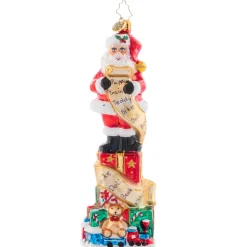Christopher Radko^Christopher Radko Cr, Stacked Up Santa, 1021518, Radko