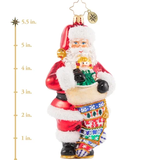 Santas^Christopher Radko Cr, Stocking Up On Christmas Cheer, 1020697,