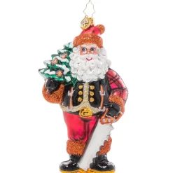 Christopher Radko^Christopher Radko Cr, Winter Woodsman Santa, 1021308, Radko