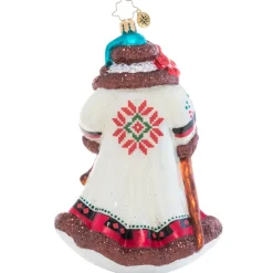 Glass^Christopher Radko Cr, Woodland Magic Santa, 1021124, Radko