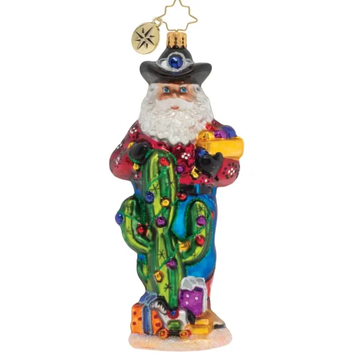 Santas^Christopher Radko Cr, Yeehaw! Cowboy Santa!, 1020021,