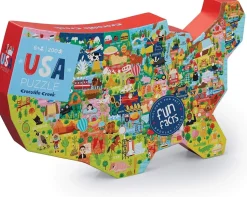 Crocodile Creek Usa Map Puzzle, 200-Piece Jigsaw Puzzle, 27001 Online