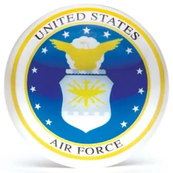 Dynasty Glass Crystal Paperweight Air Force Best